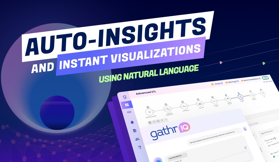 Auto-insights and instant visualizations using natural language